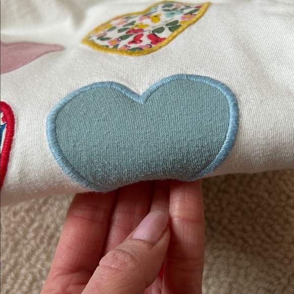 Mini Boden Heart Appliqué Shirt - Picture 6 of 6